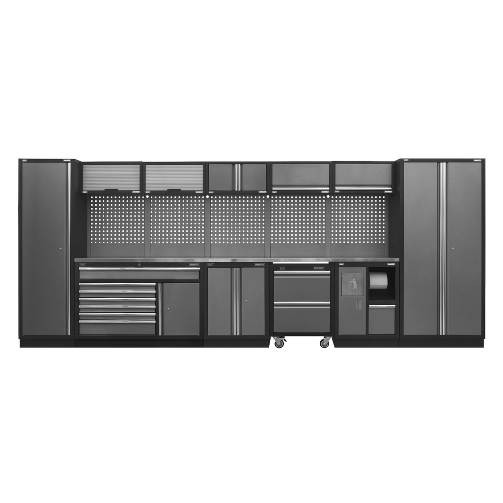 Superline PRO® Storage System with Stainless Worktop 4.92m