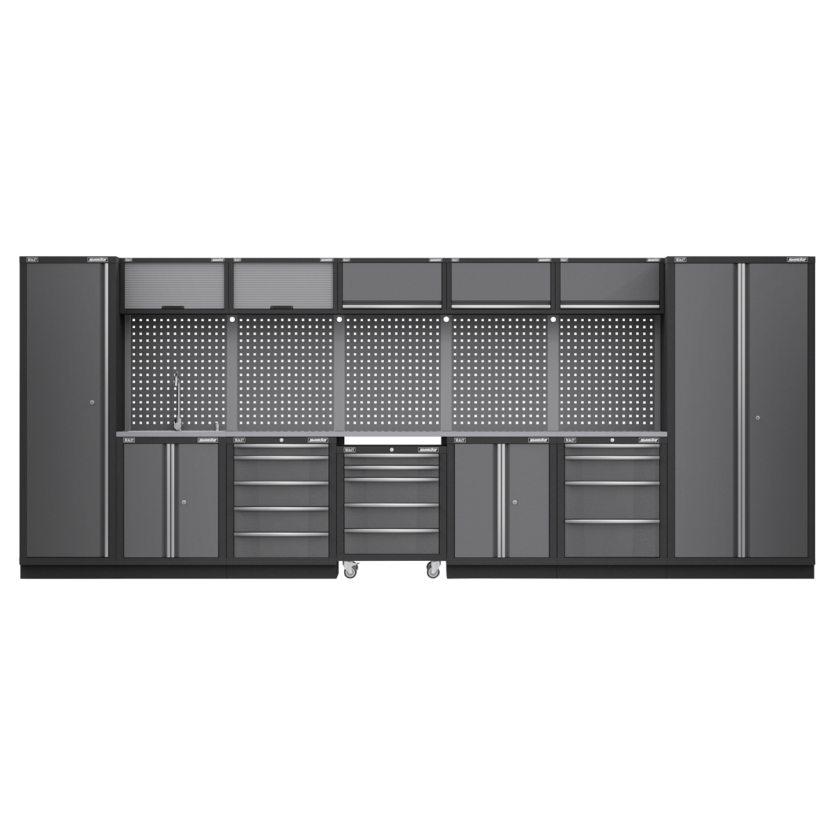 Superline PRO® Storage System with Stainless Worktop 4.92m