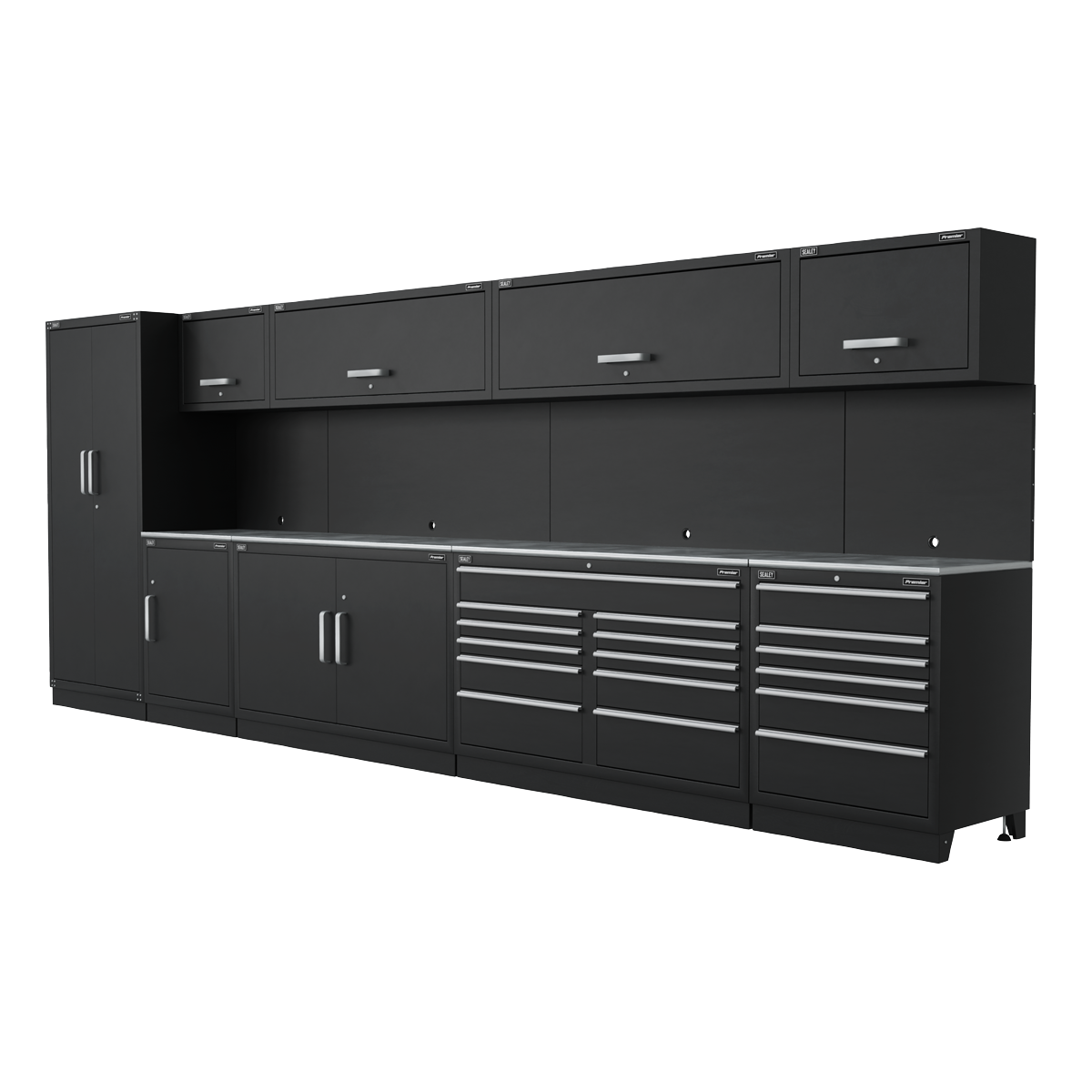Premier™ Storage System with Stainless Worktop 5.58m
