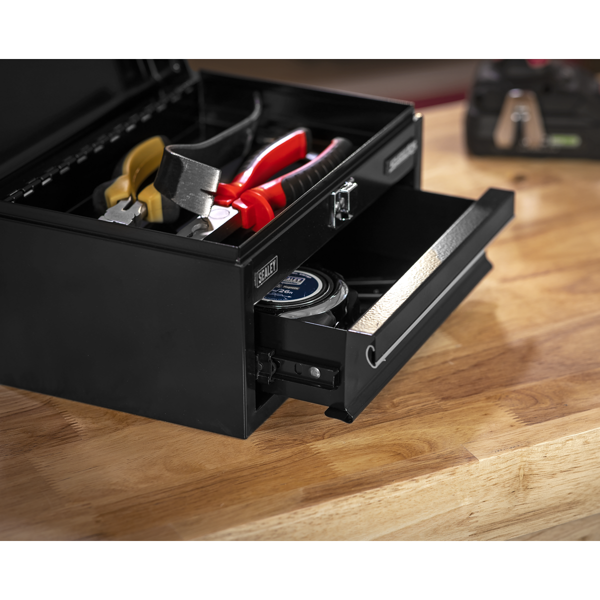 Superline PRO® Mini Toolbox with Drawer, Black (APMTB2)