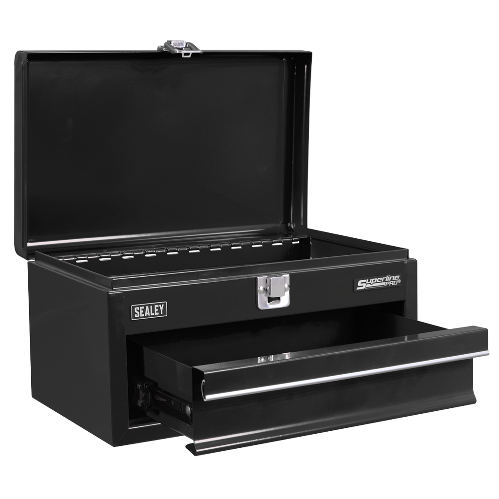 Superline PRO® Mini Toolbox with Drawer, Black (APMTB2)