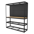 Heavy-Duty Modular Workbench with Racking & Pegboard 1820mm 300kg Capacity Per Level