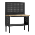 Superline PRO® Modular Workbench with Pegboard Back Panel Wo