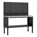 Superline PRO® Modular Workbench with Pegboard Back Panel St