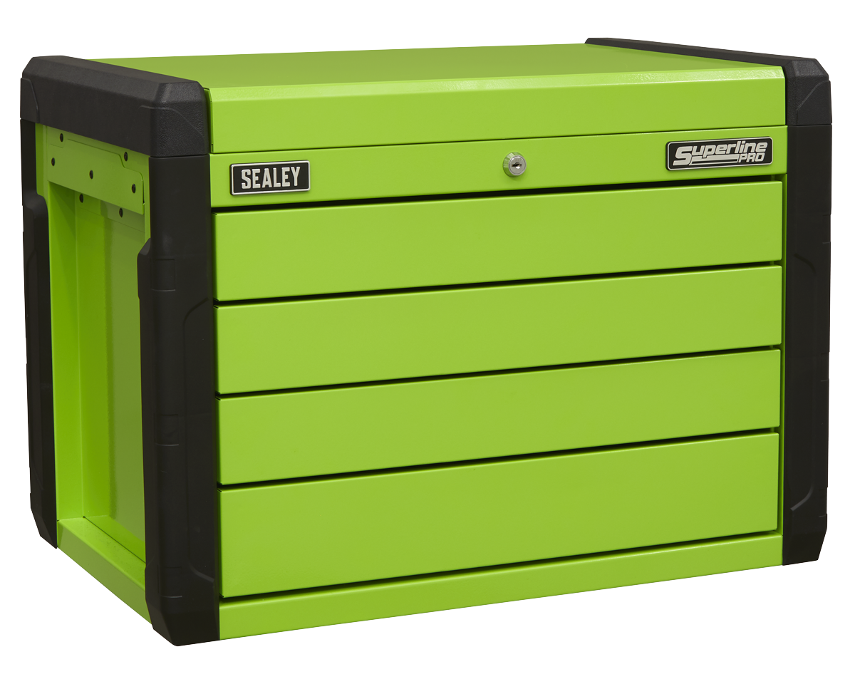 Superline PRO® Push-to-Open Topchest 4 Drawer - Green