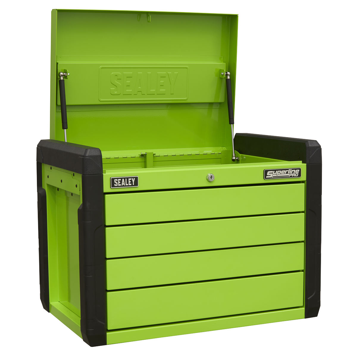 Superline PRO® Push-to-Open Topchest 4 Drawer - Green