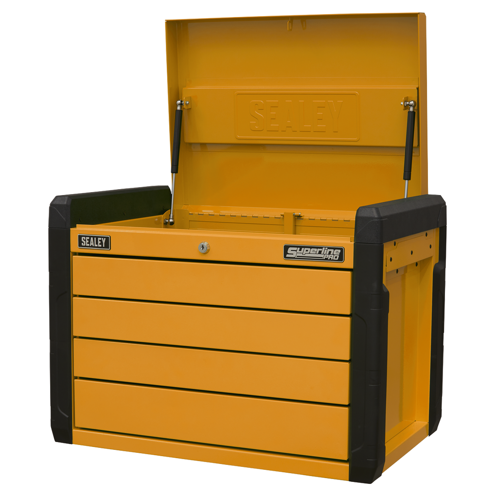 Superline PRO® Push-to-Open Topchest 4-Drawer - Orange