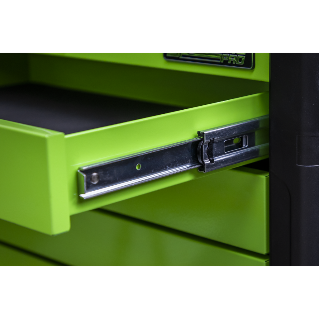 Superline PRO® Push-To-Open Topchest & Rollcab Combination 11 Drawer - Green