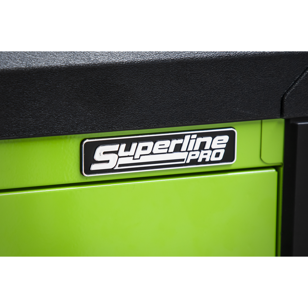Superline PRO® Push-To-Open Topchest & Rollcab Combination 11 Drawer - Green