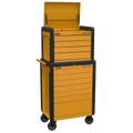 Superline PRO® Push-To-Open Topchest & Rollcab Combination 11 Drawer - Orange