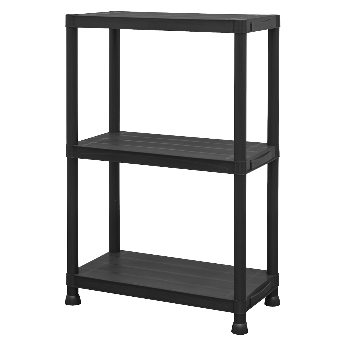 Plastic Racking Unit with 3 Shelves 25kg Capacity Per Level