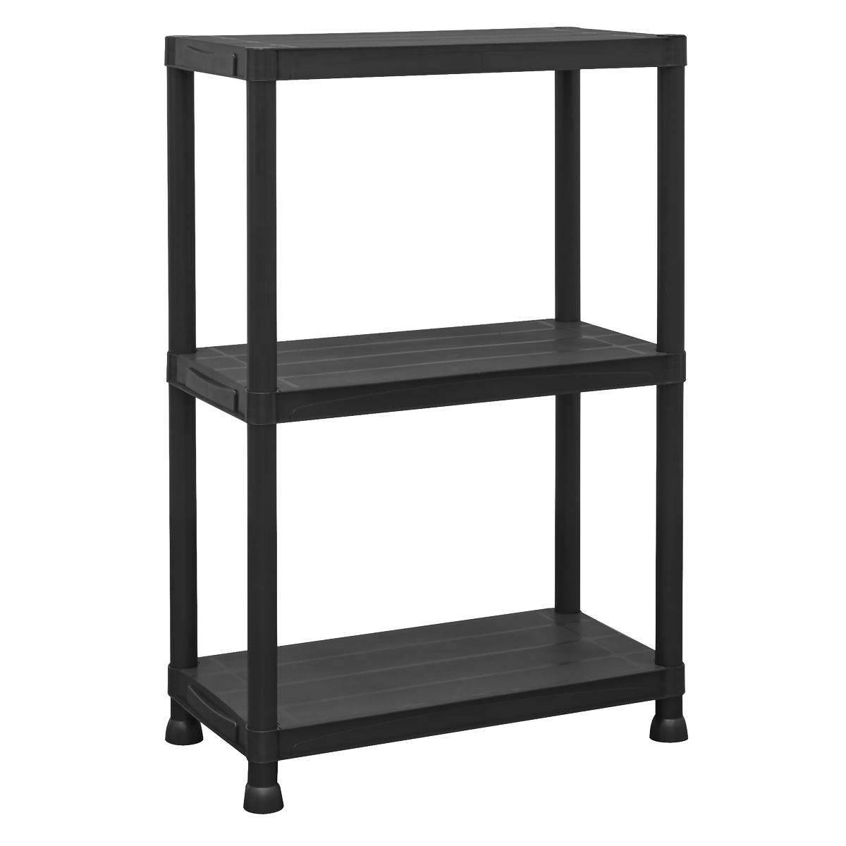 Plastic Racking Unit with 3 Shelves 25kg Capacity Per Level