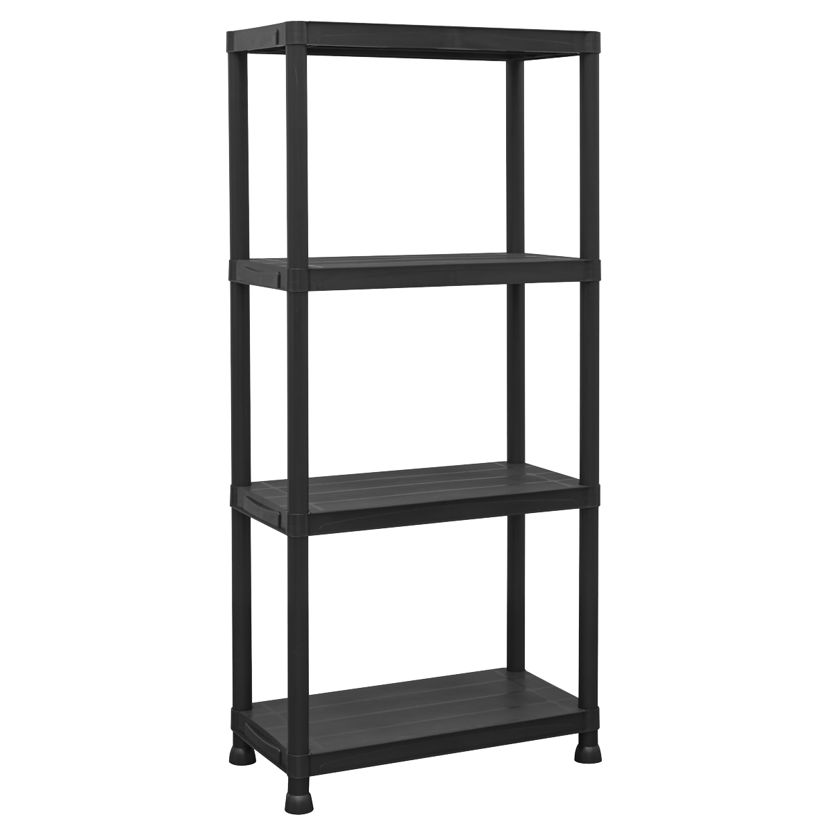 Plastic Racking Unit with 4 Shelves 25kg Capacity Per Level