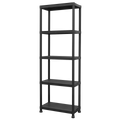 Plastic Racking Unit with 5 Shelves 25kg Capacity Per Level