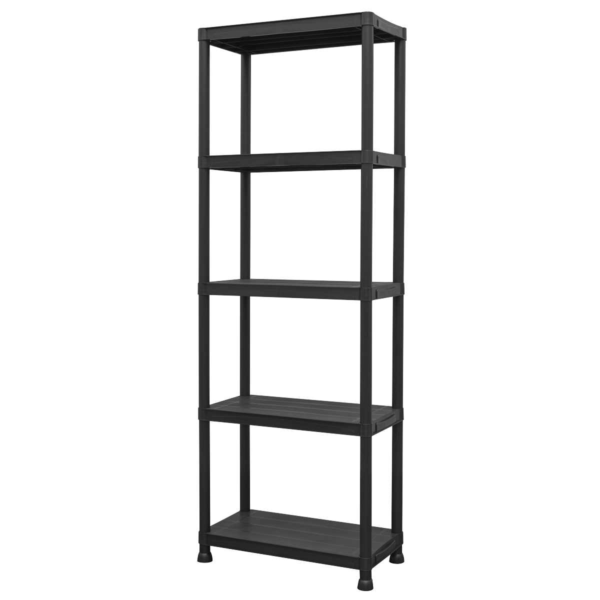 Plastic Racking Unit with 5 Shelves 25kg Capacity Per Level