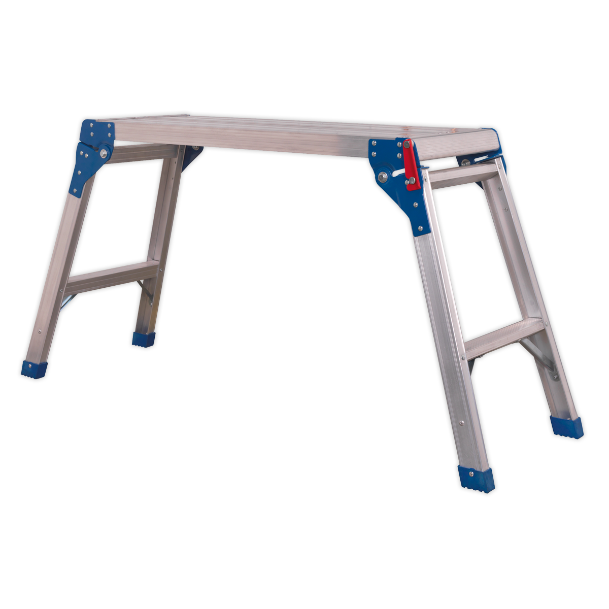 Folding Platform 2-Tread Aluminium - EN 131-4