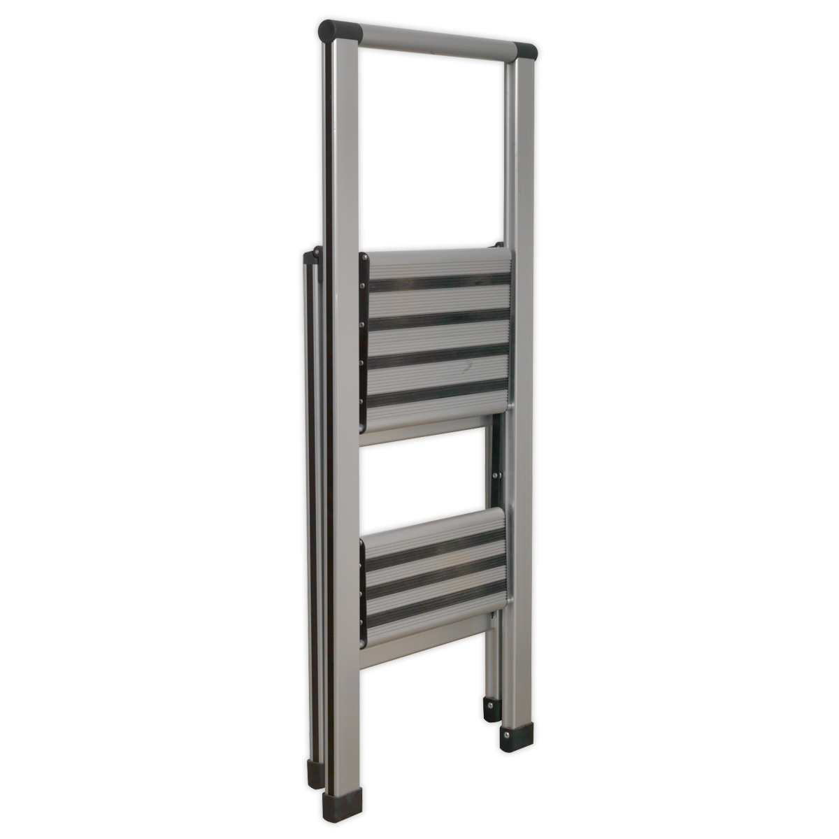 Professional Folding Step Ladder 2-Step Aluminium 150kg Capa