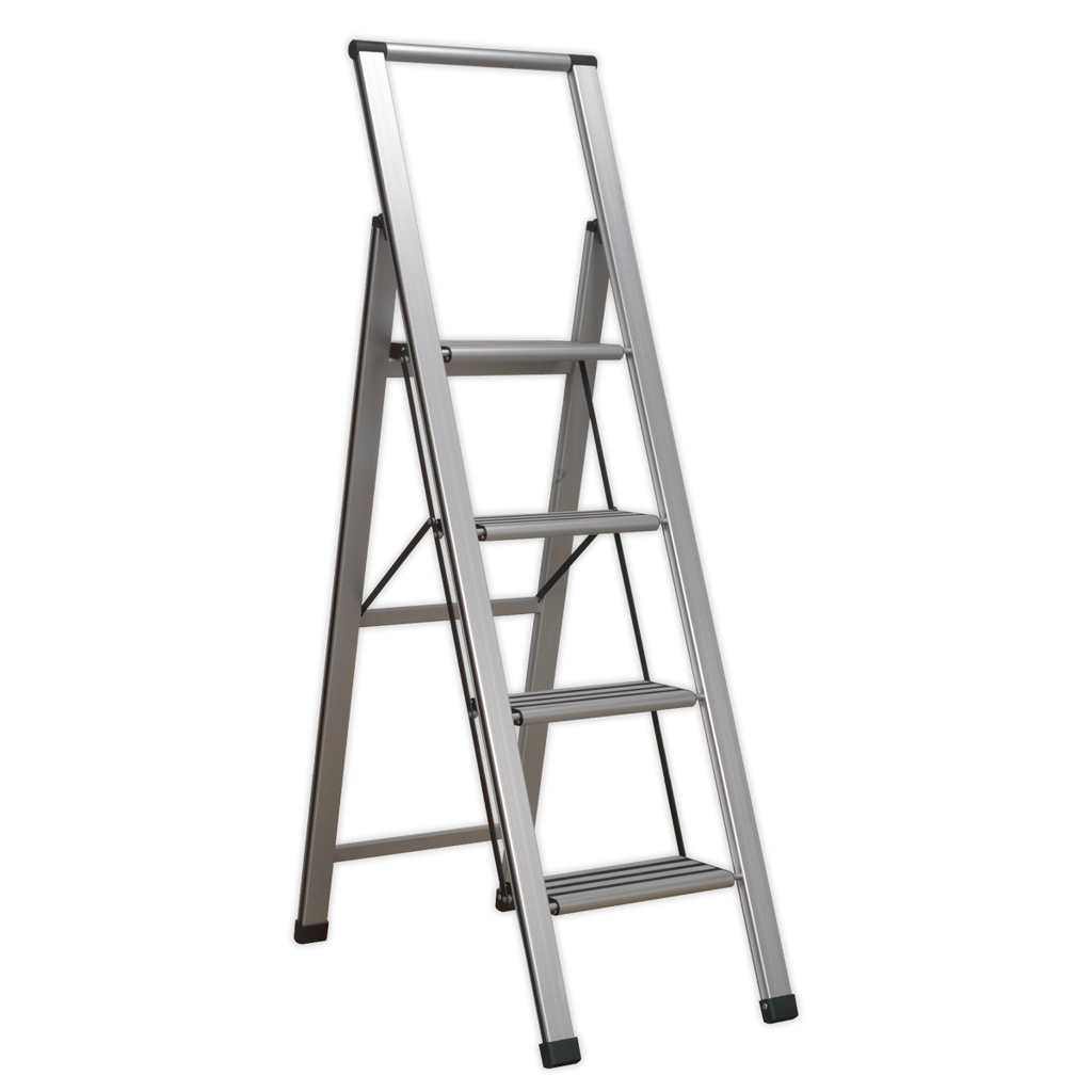 Aluminium Professional Folding Step Ladder 4-Step 150kg Capa
