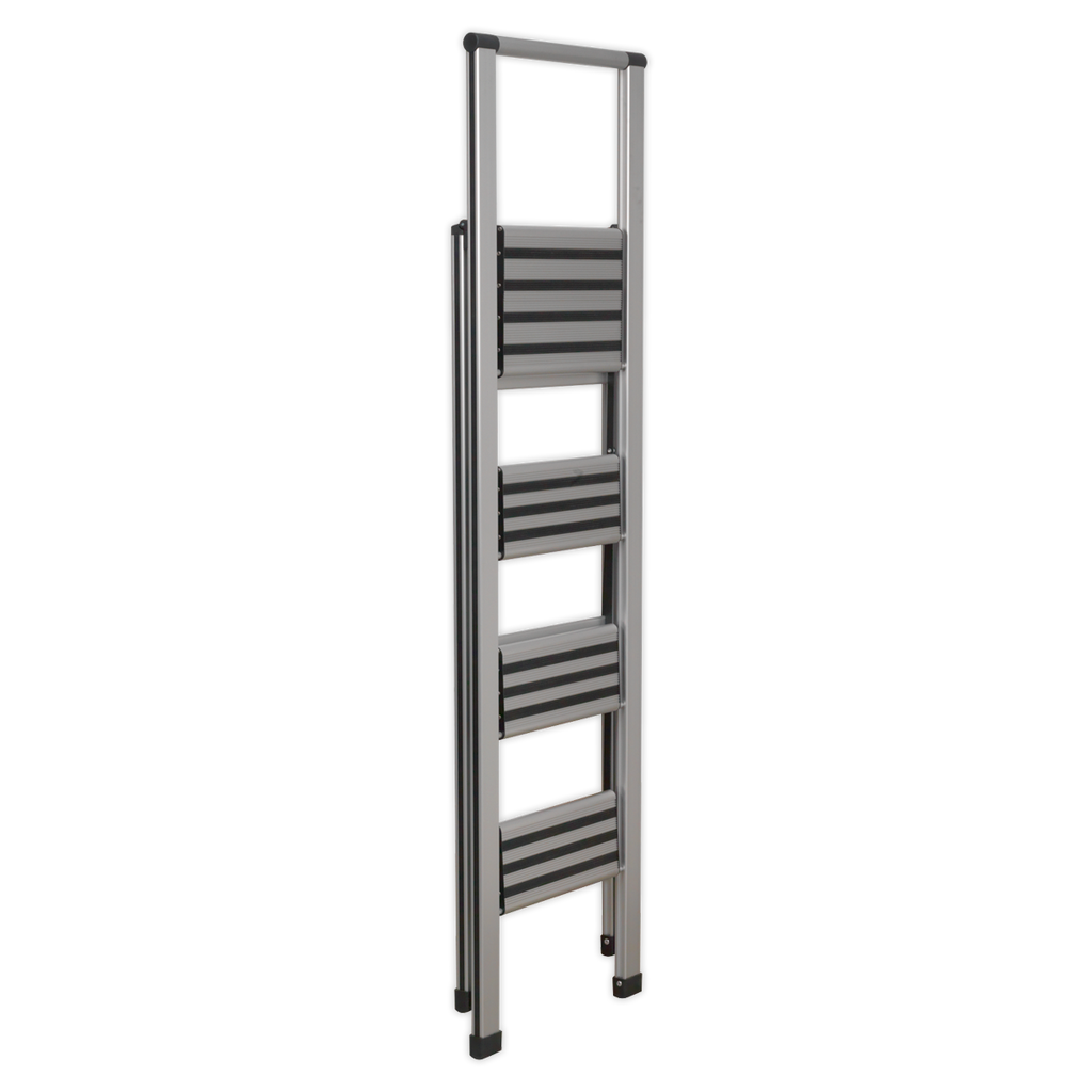 Aluminium Professional Folding Step Ladder 4-Step 150kg Capa