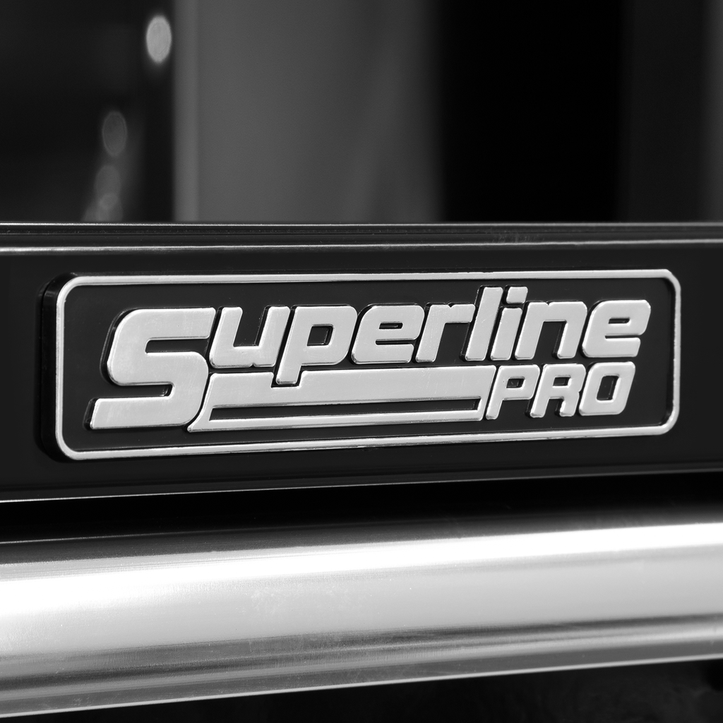 Superline PRO® Topchest, Mid-Box Tool Chest & Rollcab Combination 14 Drawer - Black