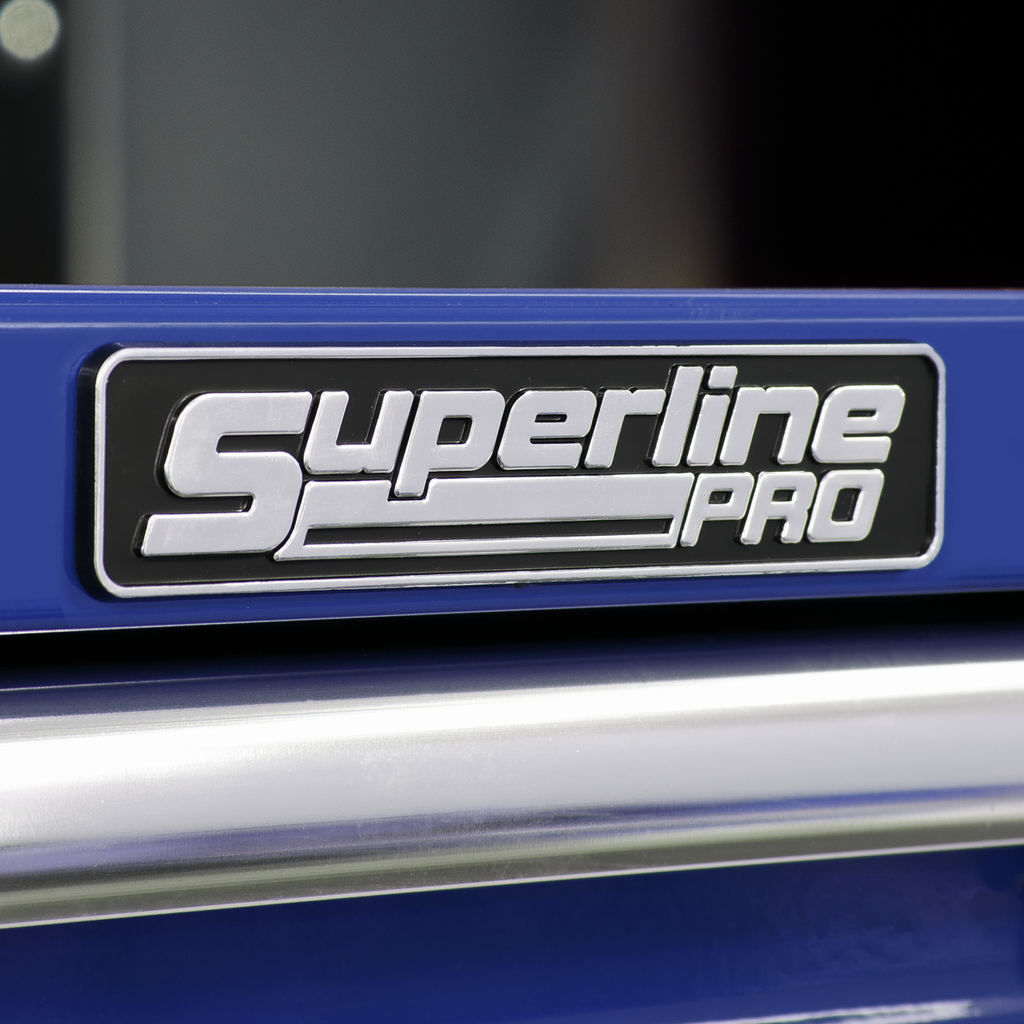 Superline PRO® Topchest, Mid-Box Tool Chest & Rollcab Combination 14 Drawer - Blue