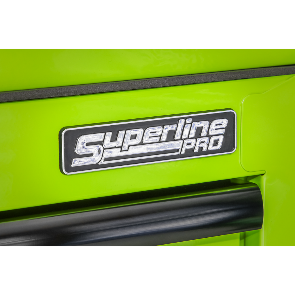 Superline PRO® Topchest, Mid-Box Tool Chest & Rollcab Combination 14 Drawer - Green