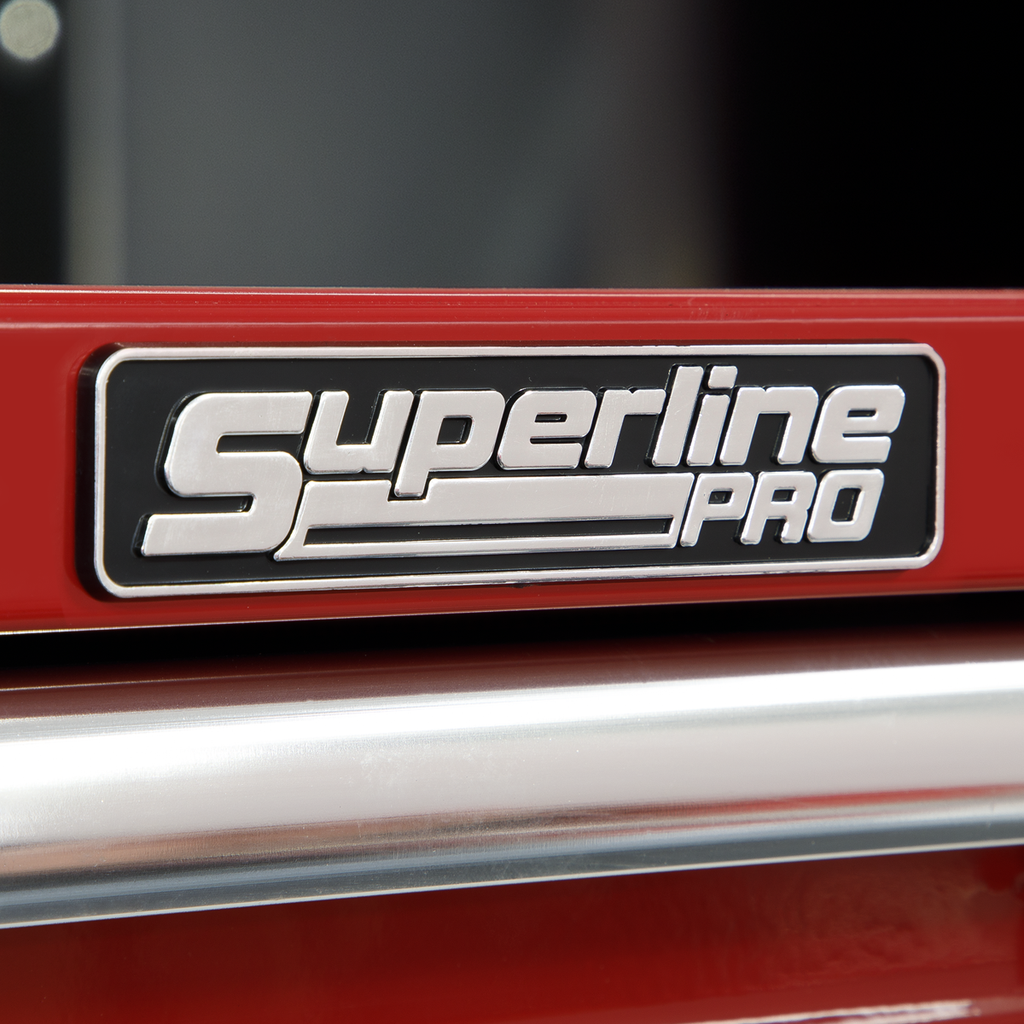 Superline PRO® Topchest, Mid-Box Tool Chest & Rollcab Combination 14 Drawer - Red