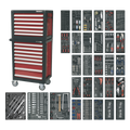 Premier™ Topchest & Rollcab Combination 14 Drawer with 1233pc Tool Kit