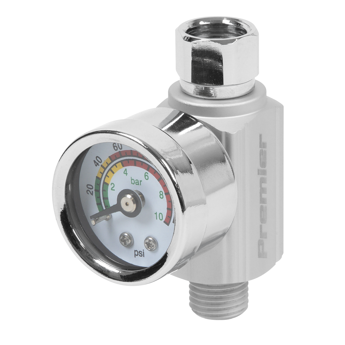 On-Gun Air Pressure Regulator/Gauge
