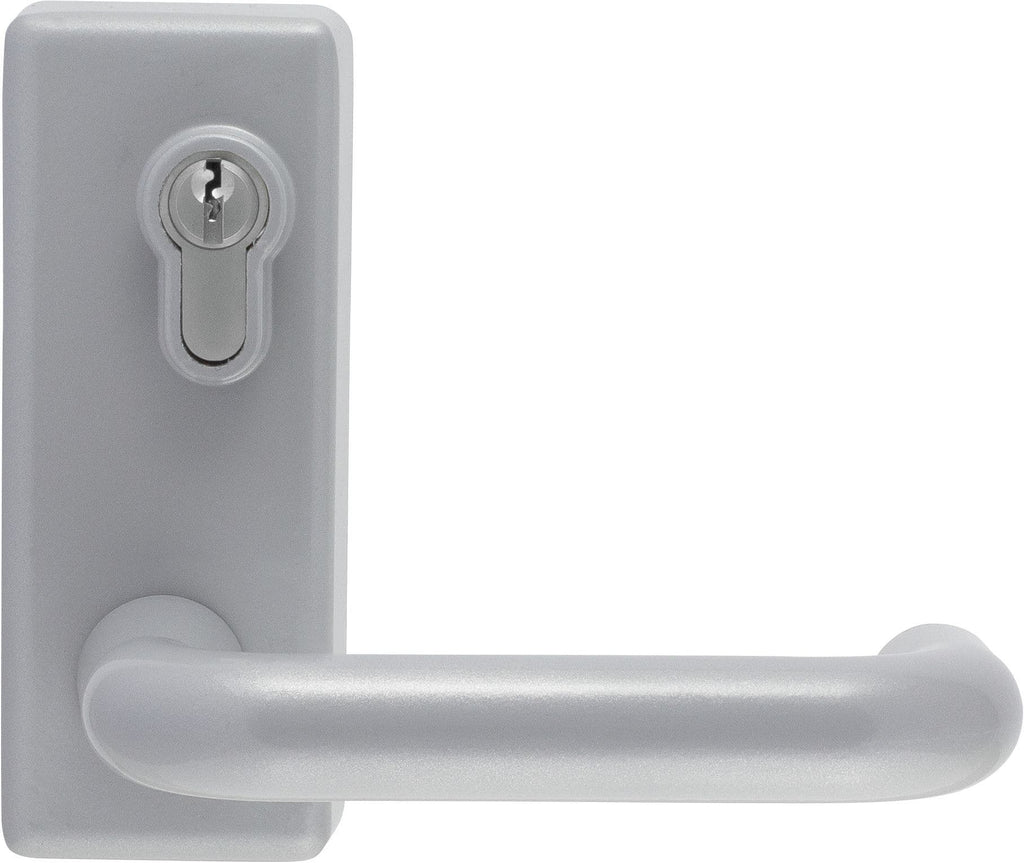 Hoppe AR885L ARRONE Lever Operated Outdoor Access Device, Silver