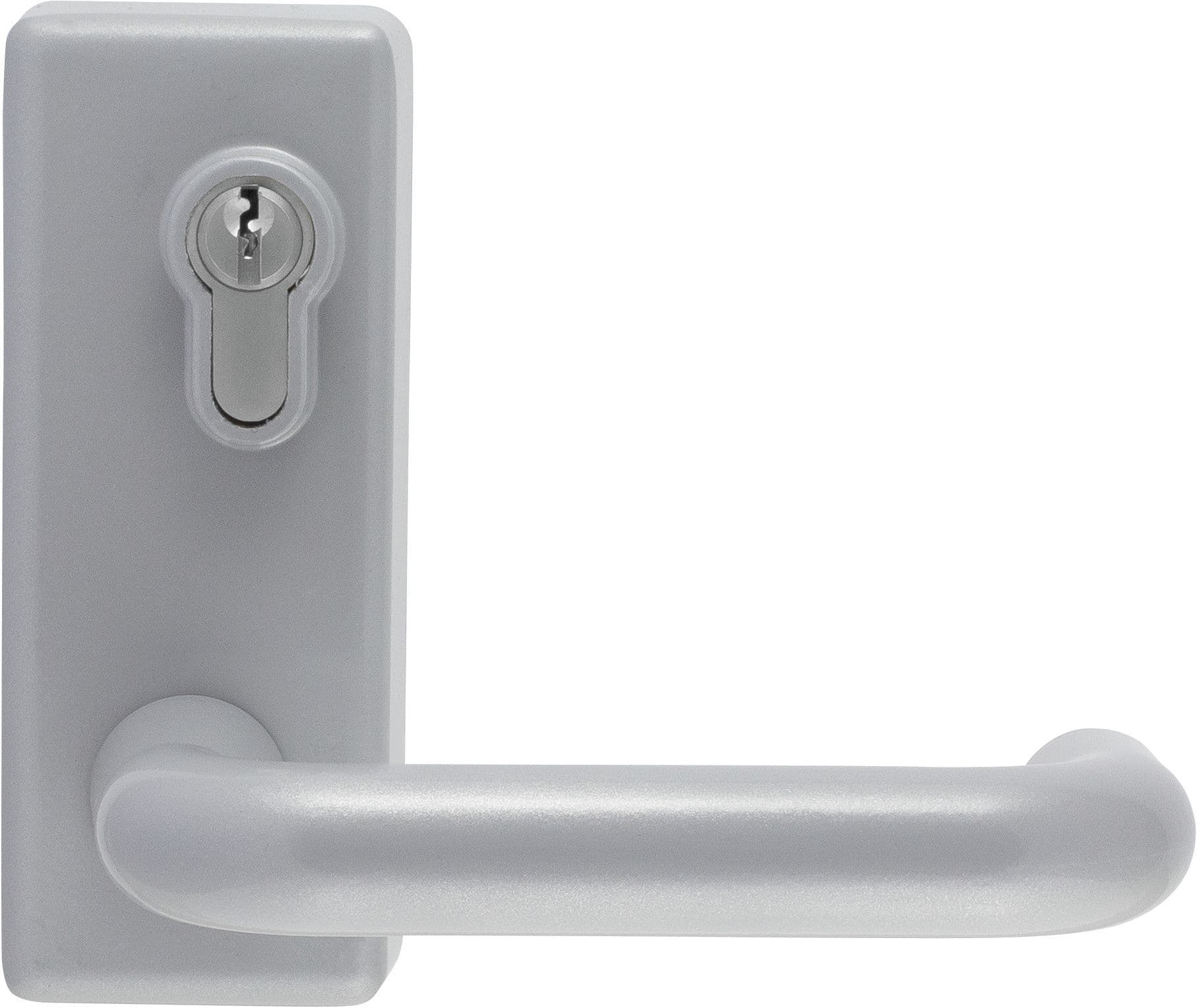 Hoppe AR885L ARRONE Lever Operated Outdoor Access Device, Silver