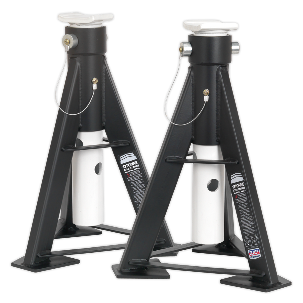 Premier High Level Axle Stands, 12 Tonne Capacity per Stand (AS12)