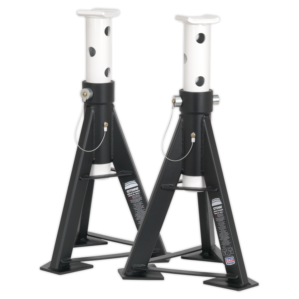 Premier High Level Axle Stands, 12 Tonne Capacity per Stand (AS12)