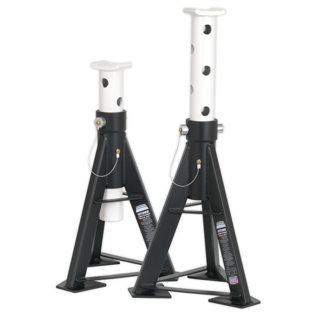 Premier High Level Axle Stands, 12 Tonne Capacity per Stand (AS12)