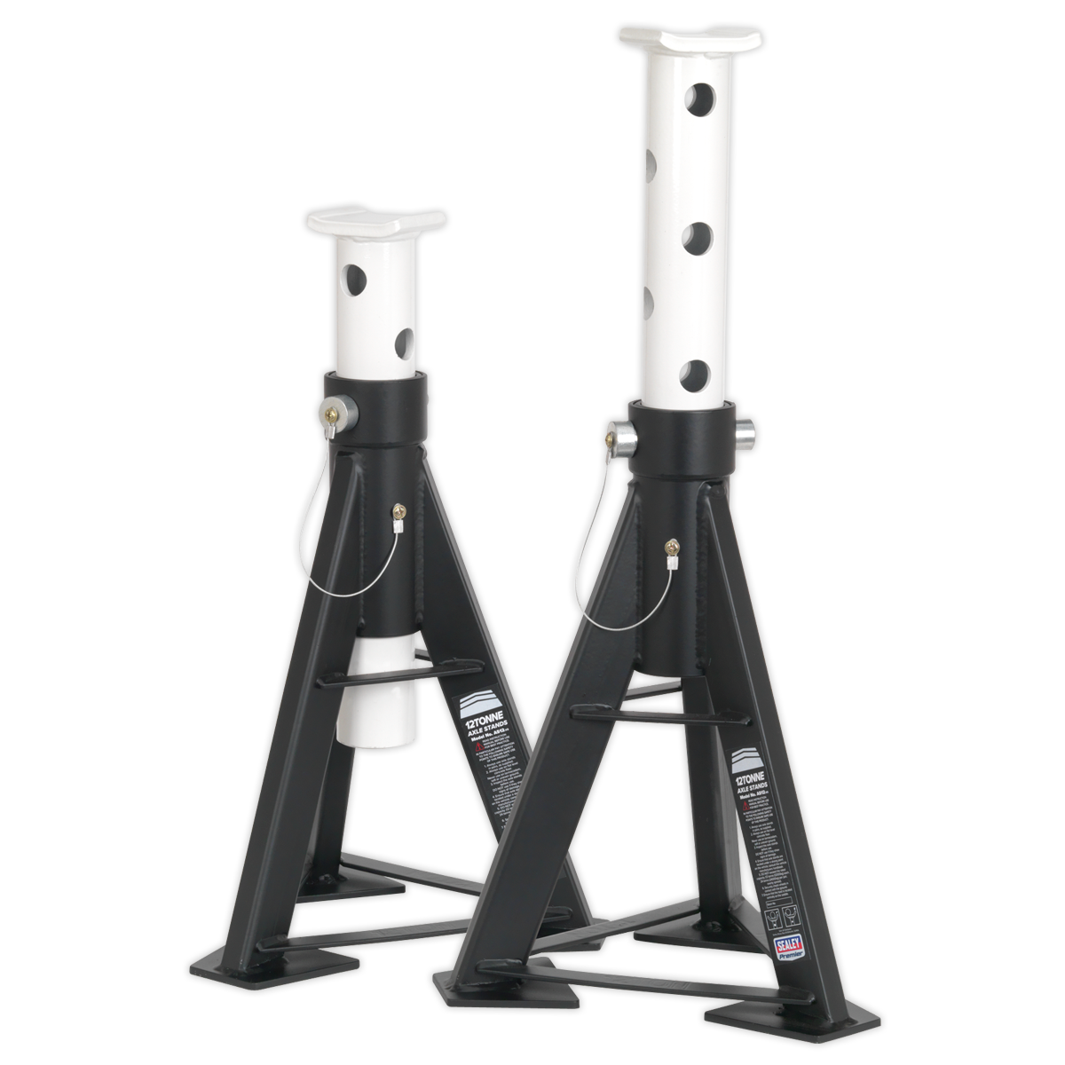 Premier High Level Axle Stands, 12 Tonne Capacity per Stand (AS12)