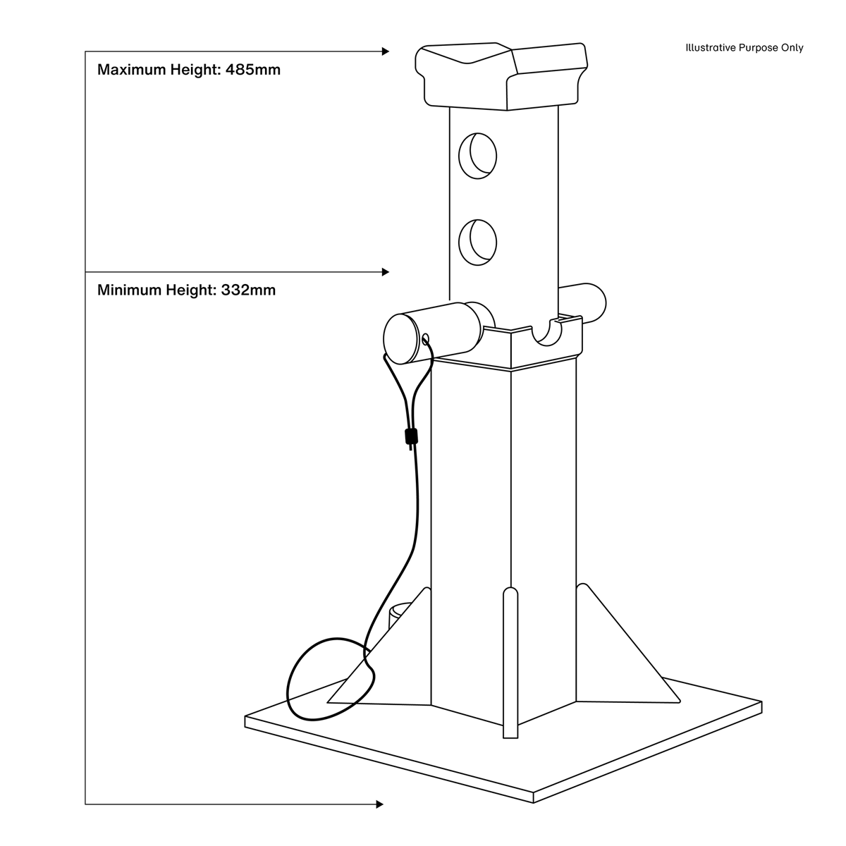 Premier Axle Stands, 20 Tonne Capacity per Stand (AS20)