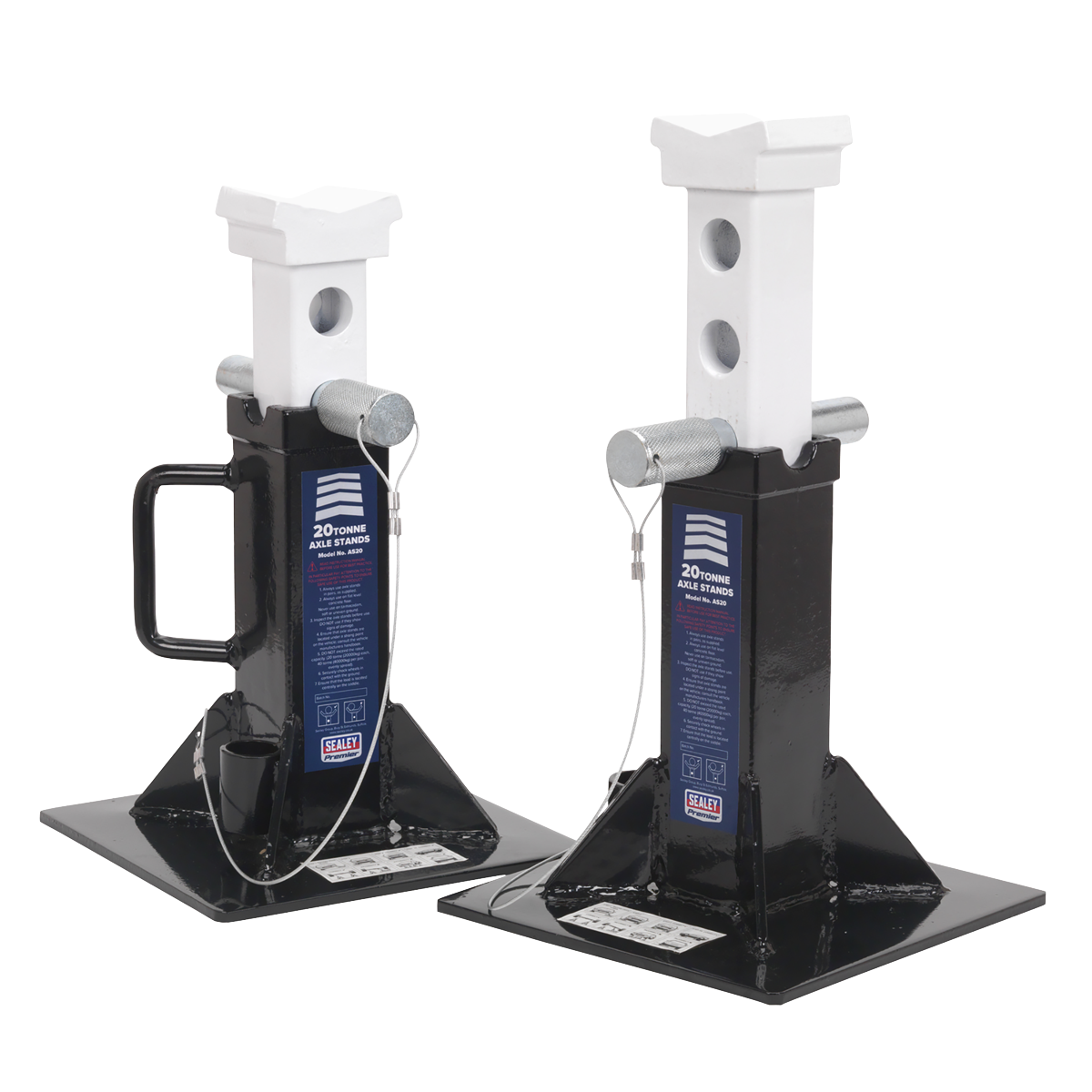 Premier Axle Stands, 20 Tonne Capacity per Stand (AS20)