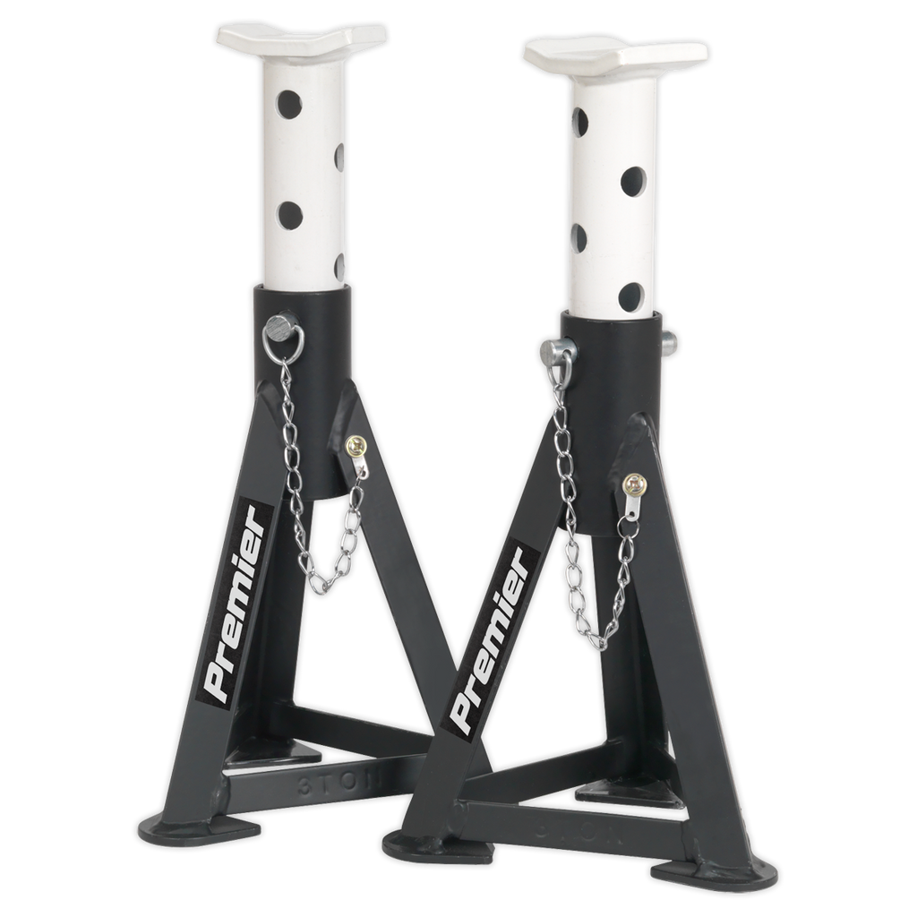 Premier Low Entry Trolley Jack & Axle Stands, 3 Tonne, Black (3040ABCOMBO)