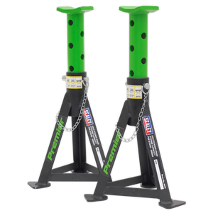 Premier Trolley Jack 3 Tonne & Axle Stands (Pair) 3 Tonne per Stand Combo