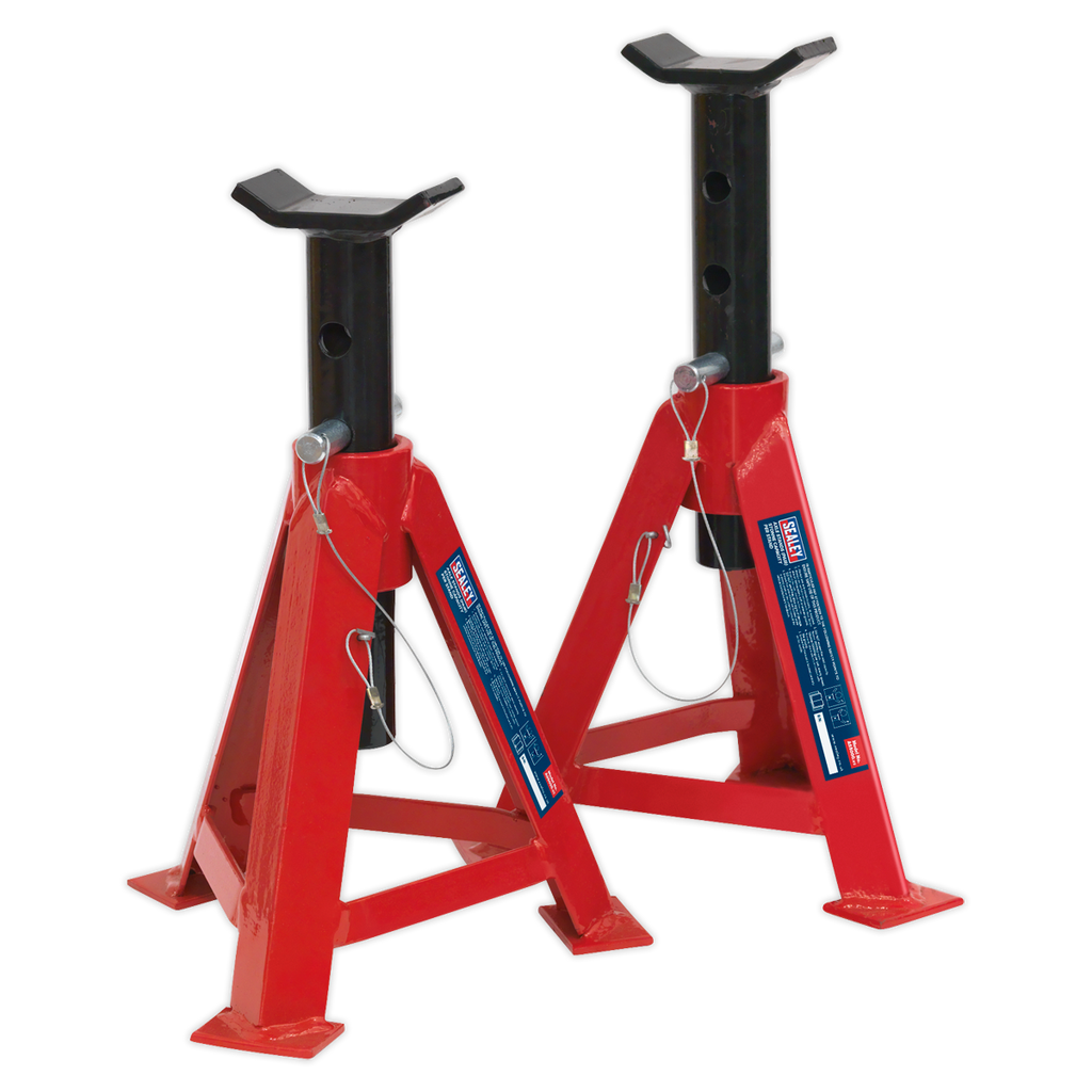 Axle Stands, 5 Tonne Capacity per Stand, Red (AS5000)