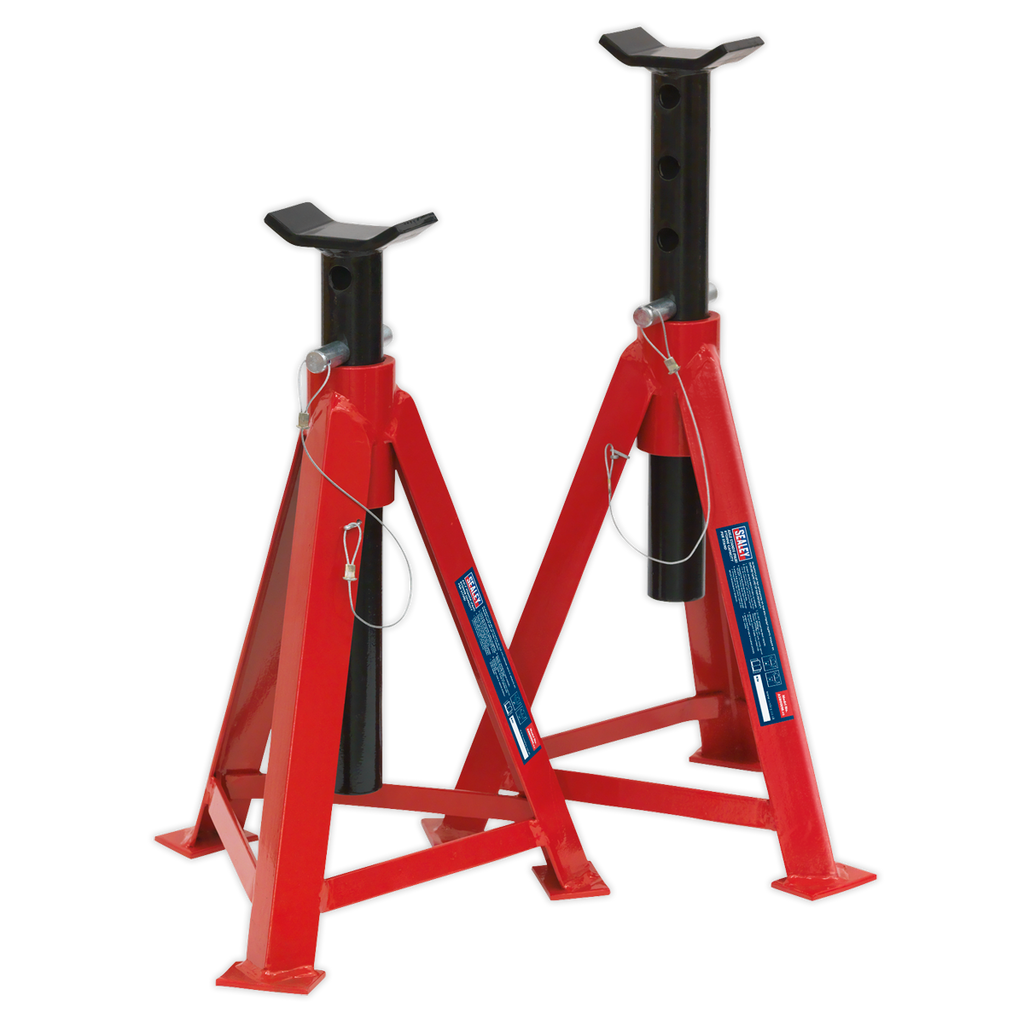 Axle Stands, 5 Tonne Capacity per Stand, Red (AS5000M)