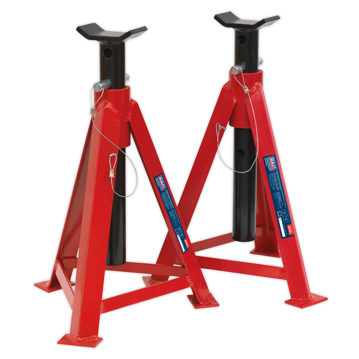 Axle Stands, 5 Tonne Capacity per Stand, Red (AS5000M)