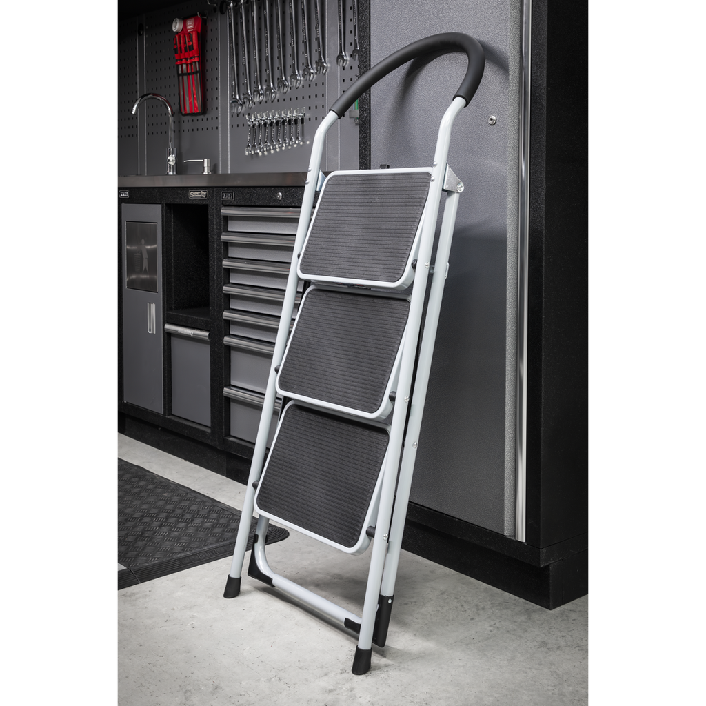 3-Tread Step Stool 150kg Capacity - EN 14183
