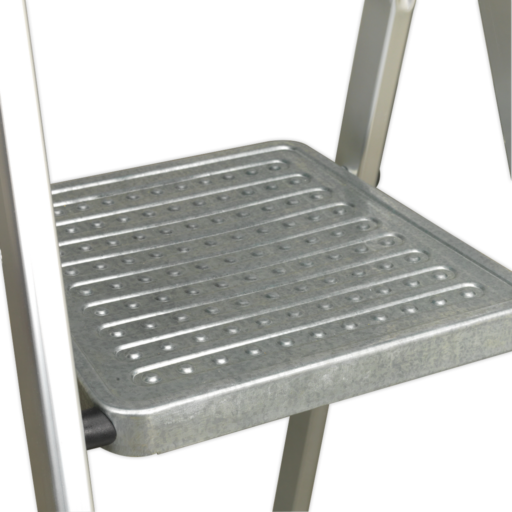 Step Ladder 3-Tread Aluminium - EN 131