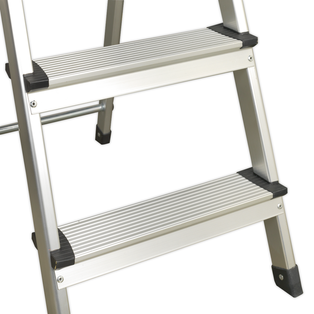 Step Ladder 3-Tread Aluminium - EN 131