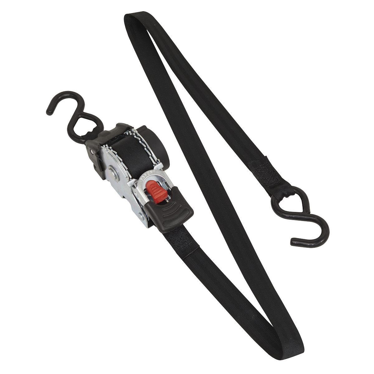 Sealey ATD25301 Auto Retractable Ratchet Tie Down Strap 600kg 25mm x 3mtr