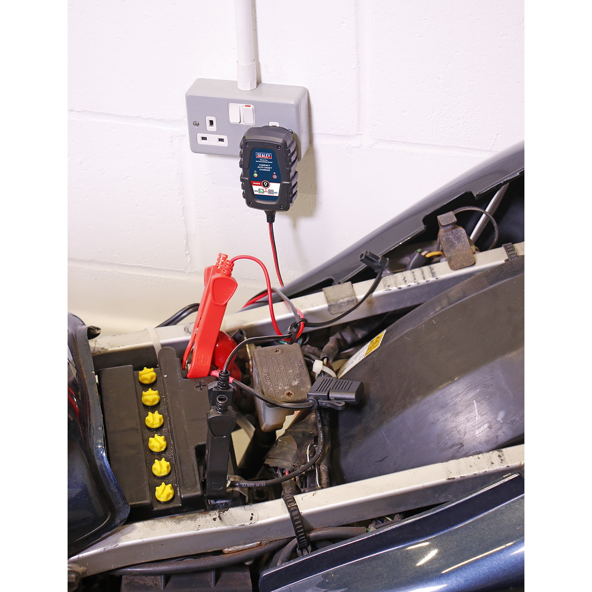 6/12V Compact Smart Trickle Charger & Maintainer, 1A (AUTOCHARGE100HF)