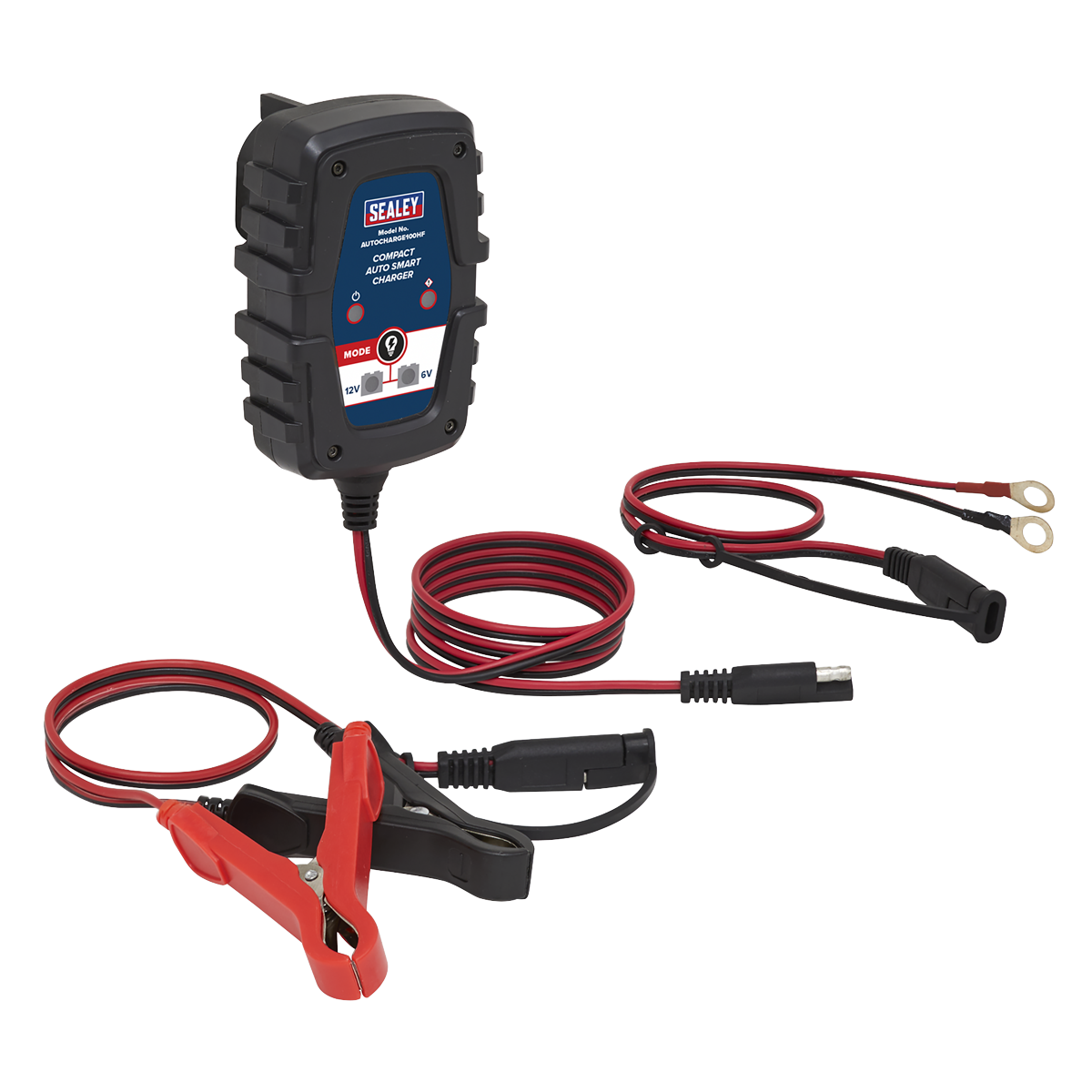 6/12V Compact Smart Trickle Charger & Maintainer, 1A (AUTOCHARGE100HF)