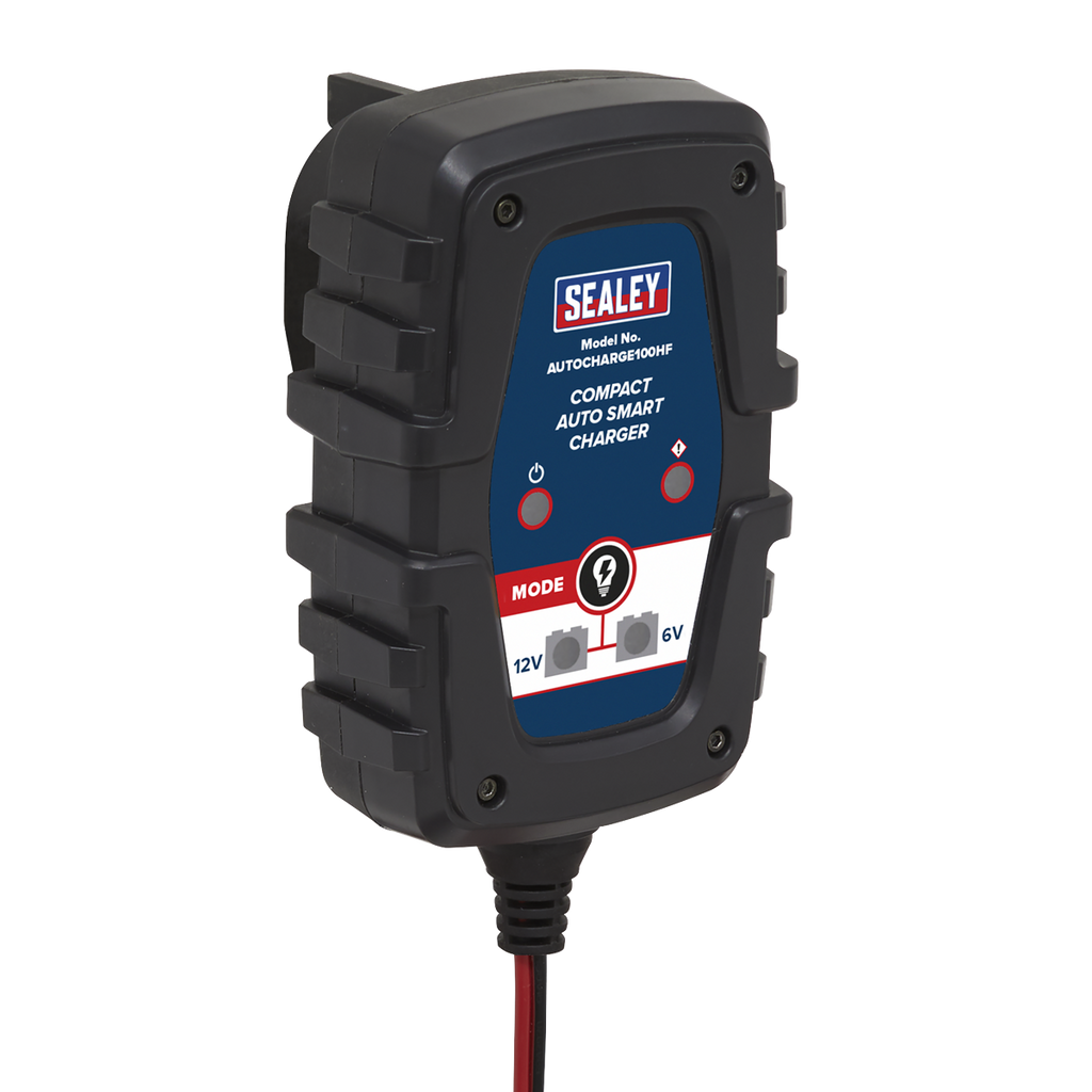 6/12V Compact Smart Trickle Charger & Maintainer, 1A (AUTOCHARGE100HF)