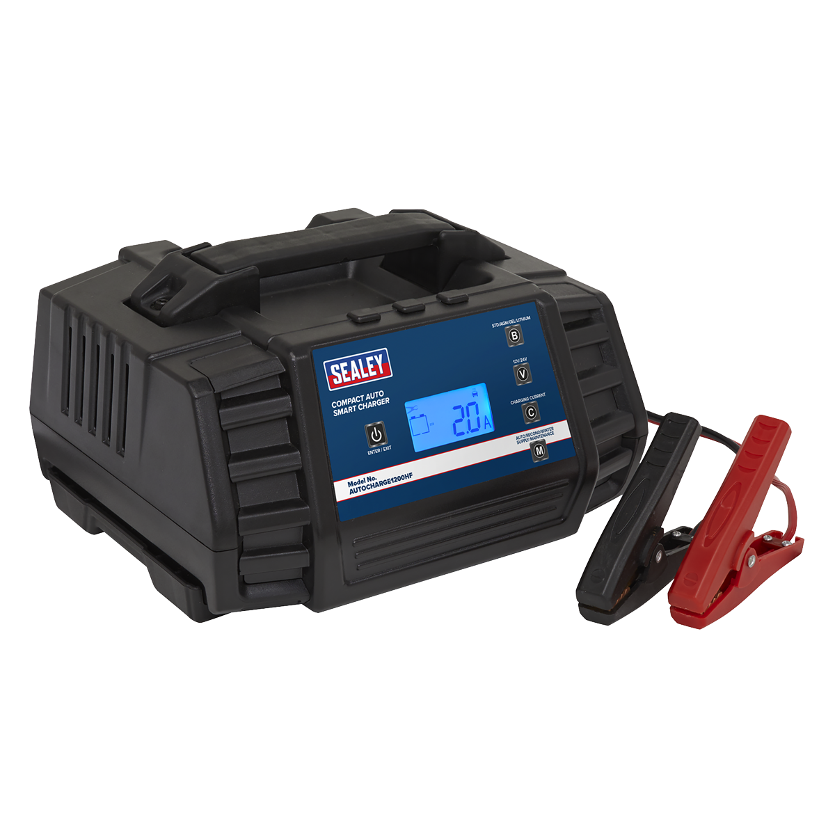 12/24V Compact Auto Smart Charger & Maintainer, 12A (AUTOCHARGE1200HF)